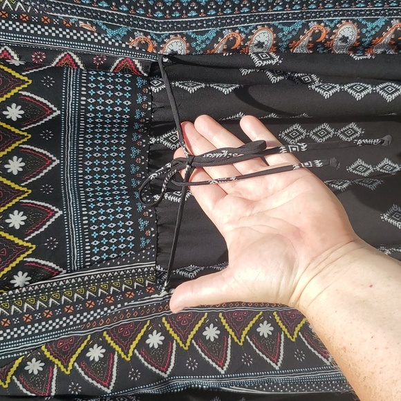 SAMI & JO Sides Paisley Boho 70's Style Hilo Decorative Crochet Dress M … - Picture 15 of 17